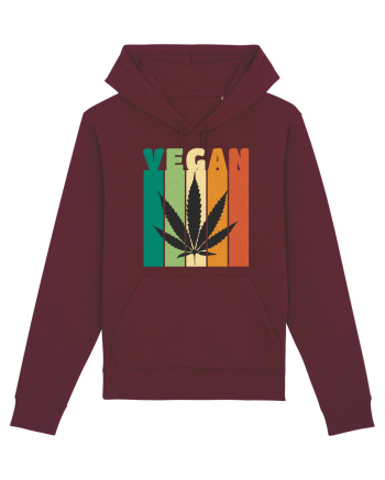 Vegan Weed Vintage Colors Burgundy