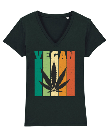 Vegan Weed Vintage Colors Black