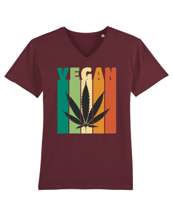 Vegan Weed Vintage Colors Burgundy