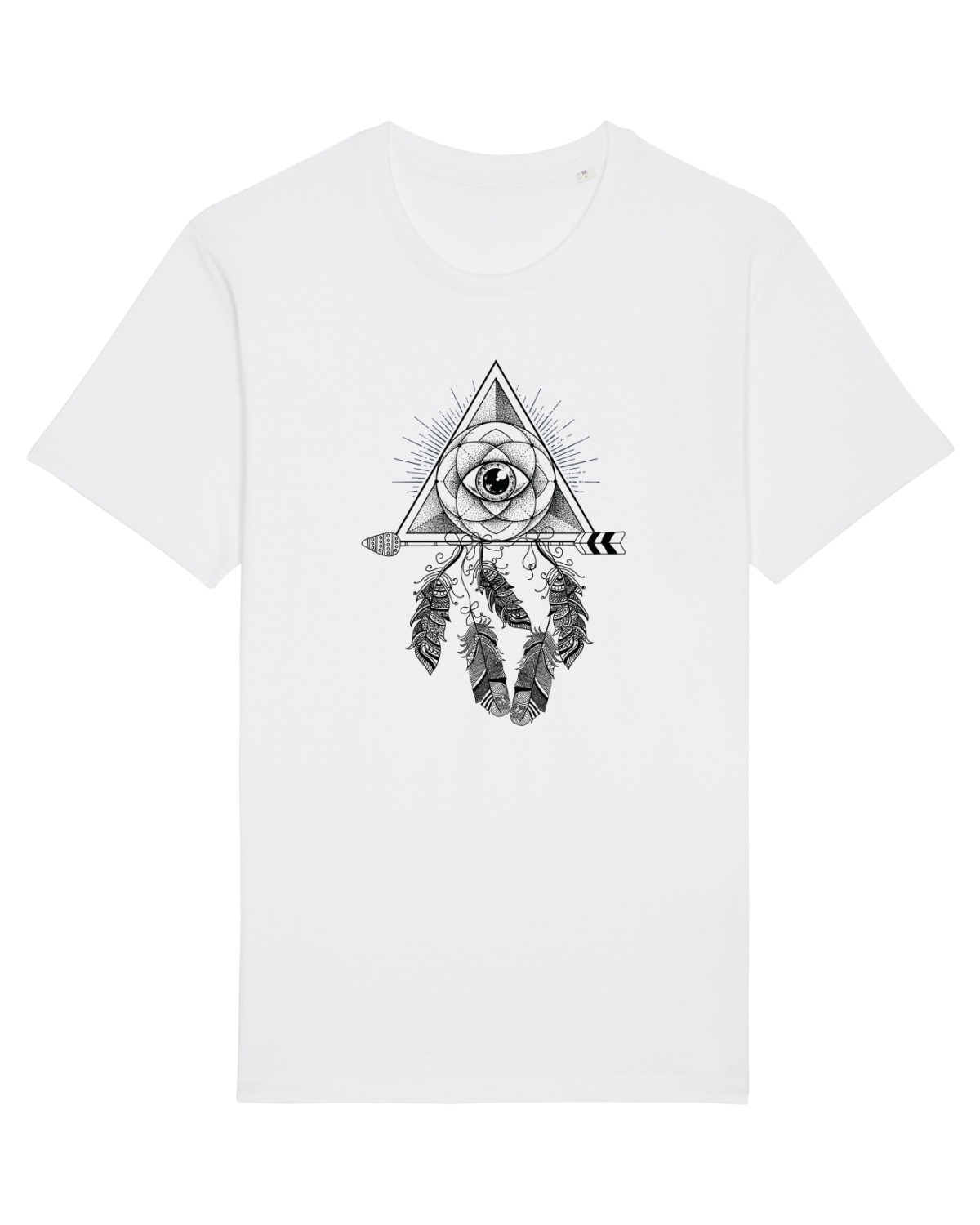 Tricou mânecă scurtă Unisex Rocker White