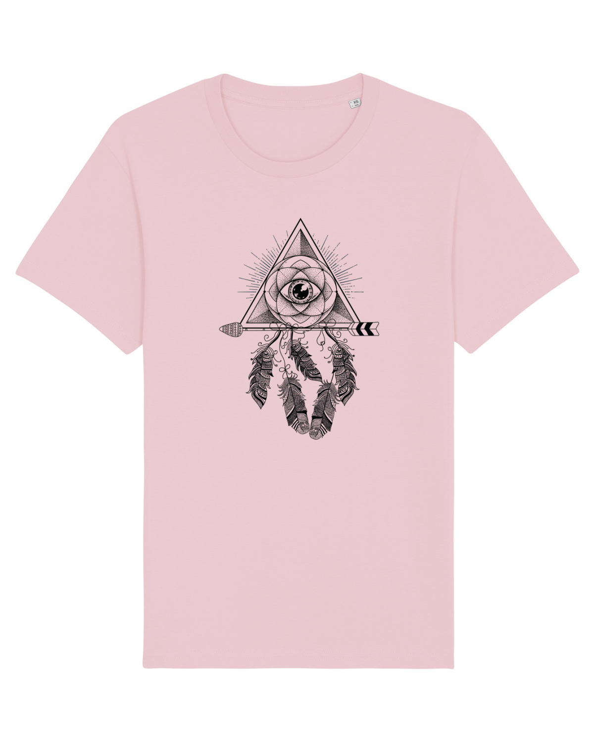 Tricou mânecă scurtă Unisex Rocker Cotton Pink