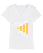 Când crește salariul minim Tricou mânecă scurtă guler V Damă Evoker