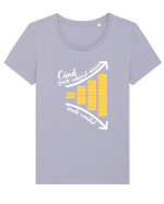 Când crește salariul minim Tricou mânecă scurtă guler larg fitted Damă Expresser