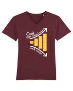 Când crește salariul minim Tricou mânecă scurtă guler V Bărbat Presenter