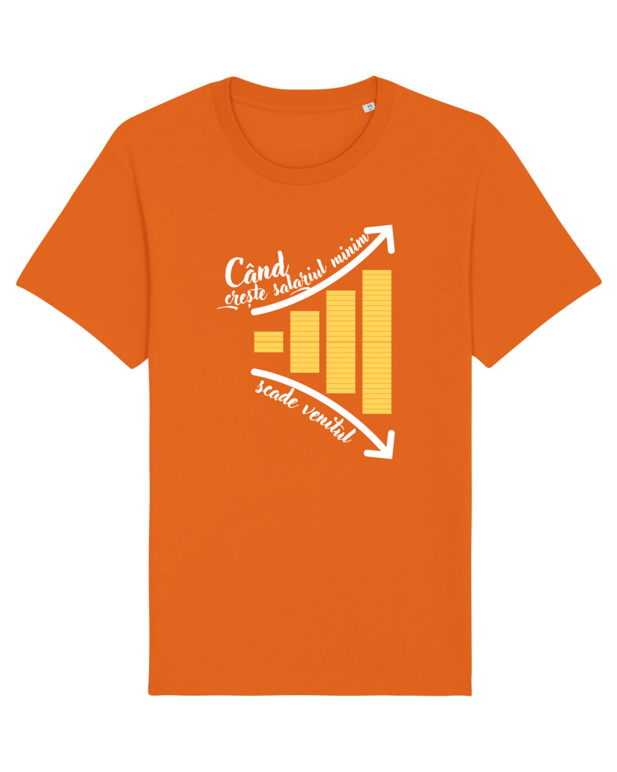 Tricou mânecă scurtă Unisex Rocker Bright Orange