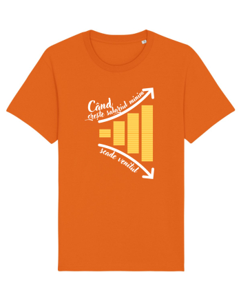 Când crește salariul minim Bright Orange