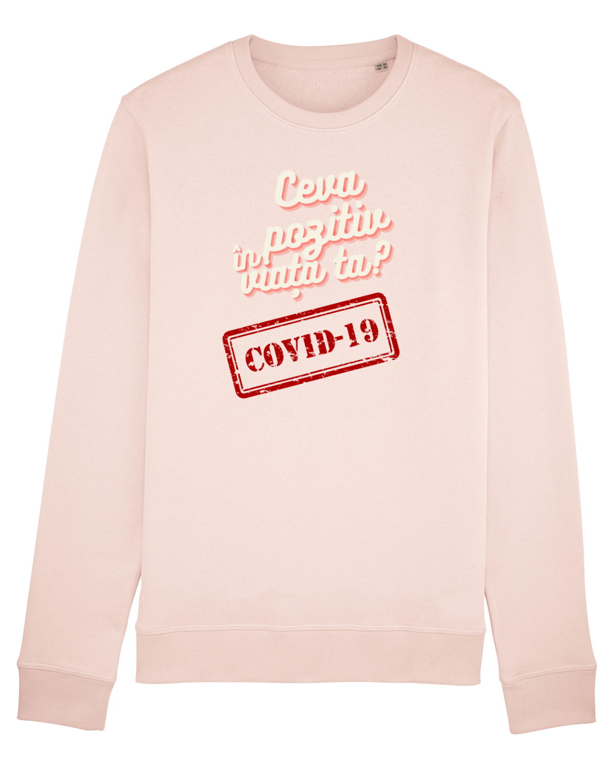 Bluză mânecă lungă Unisex Rise Candy Pink