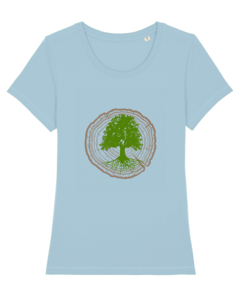Tree Life Sky Blue