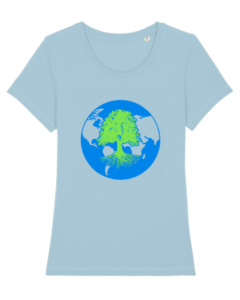 Life of a planet. Sky Blue