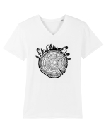 Iubeste Natura Tricou mânecă scurtă guler V Bărbat Presenter
