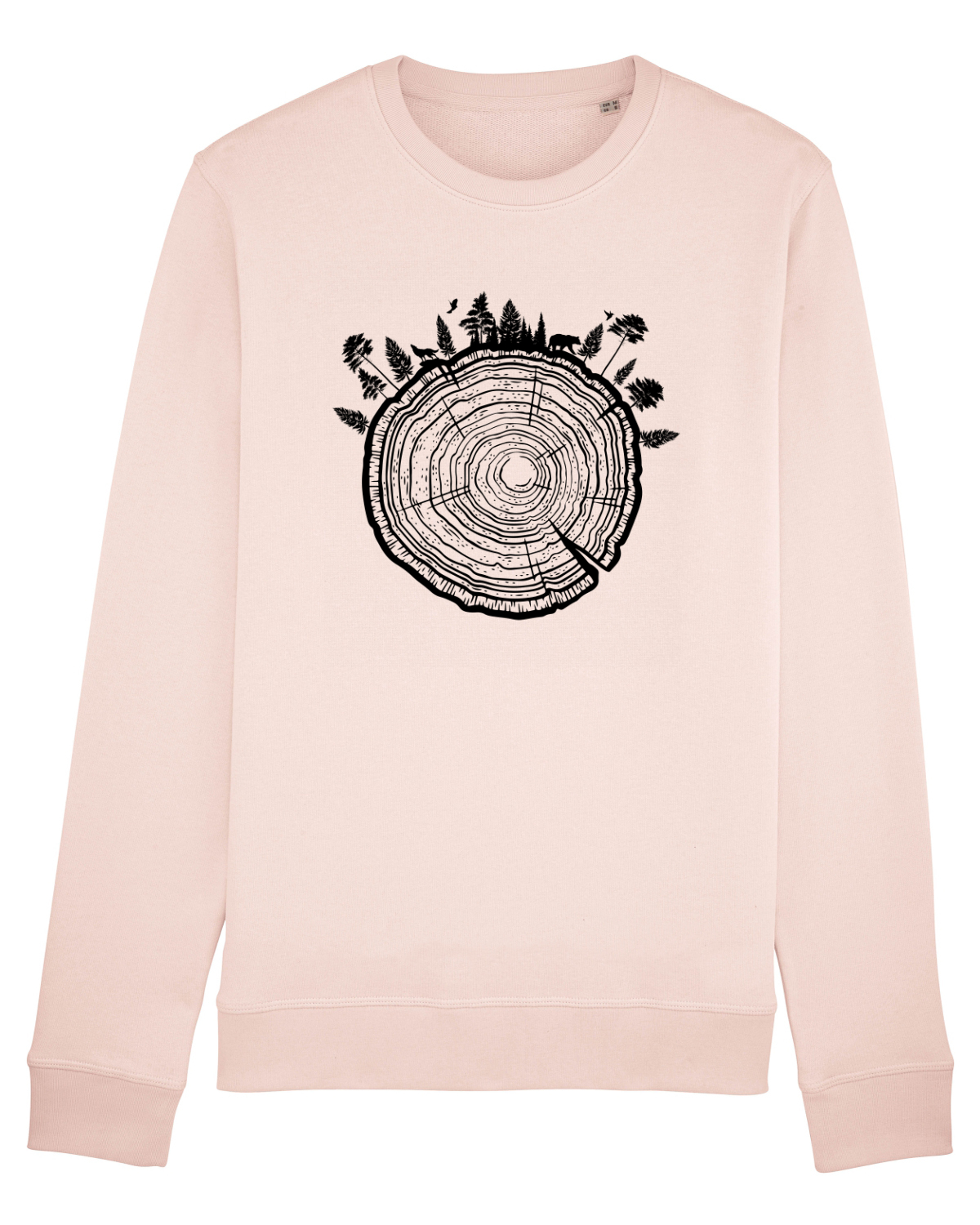 Bluză mânecă lungă Unisex Rise Candy Pink