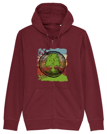 Vintage Life Tree Burgundy