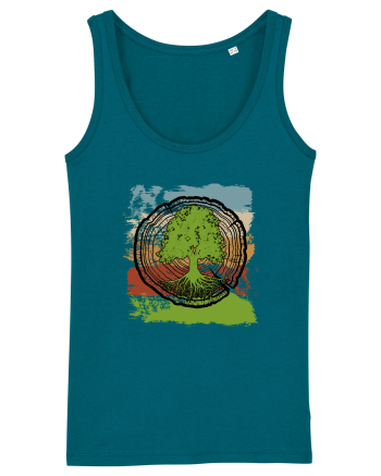 Vintage Life Tree Ocean Depth