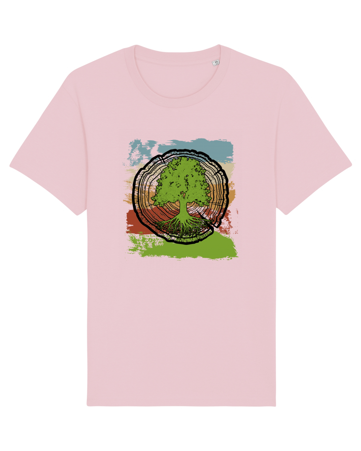 Tricou mânecă scurtă Unisex Rocker Cotton Pink