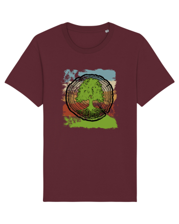 Vintage Life Tree Burgundy