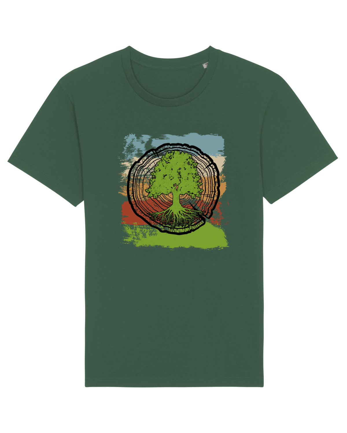 Tricou mânecă scurtă Unisex Rocker Bottle Green