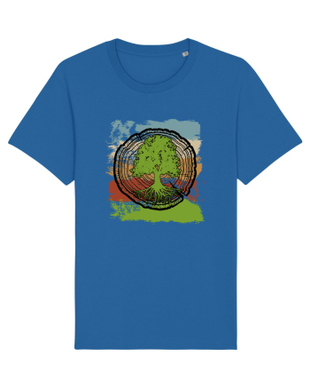 Vintage Life Tree Royal Blue