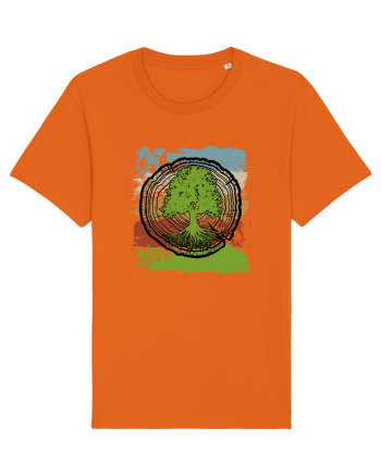 Vintage Life Tree Bright Orange