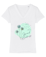 Spread Kindness Tricou mânecă scurtă guler V Damă Evoker