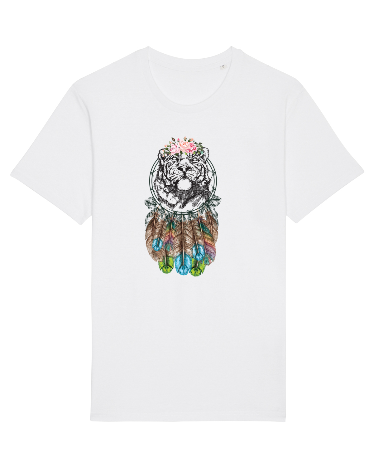 Tricou mânecă scurtă Unisex Rocker White