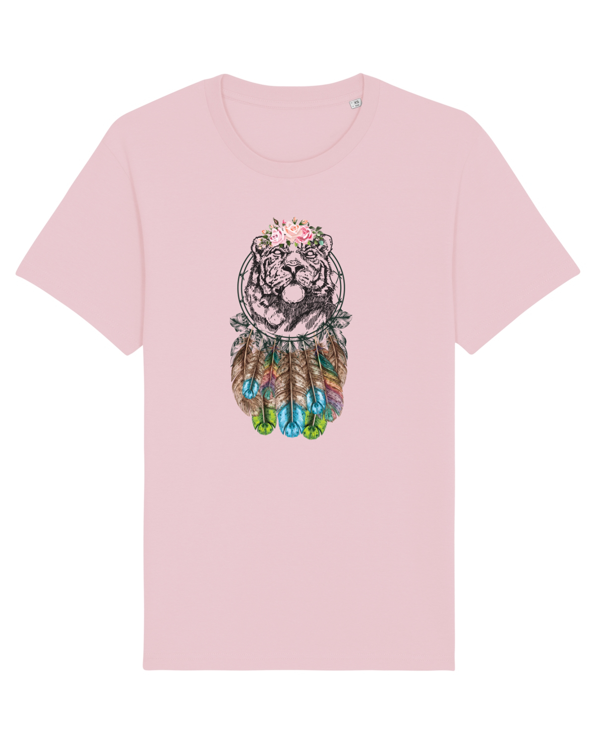 Tricou mânecă scurtă Unisex Rocker Cotton Pink