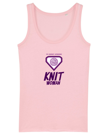 The Legendary Superheroine Knit Woman Cotton Pink