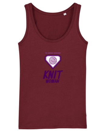 The Legendary Superheroine Knit Woman Burgundy