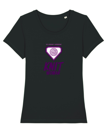 The Legendary Superheroine Knit Woman Black