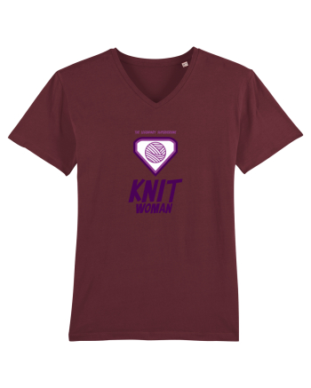 The Legendary Superheroine Knit Woman Burgundy