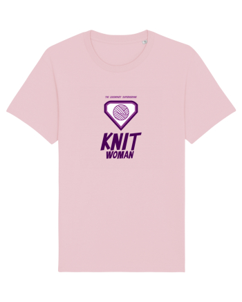 The Legendary Superheroine Knit Woman Cotton Pink