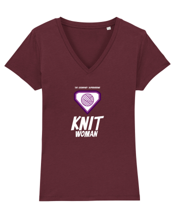 The Legendary Superheroine Knit Woman (alb) Burgundy