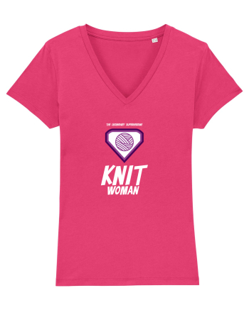 The Legendary Superheroine Knit Woman (alb) Raspberry