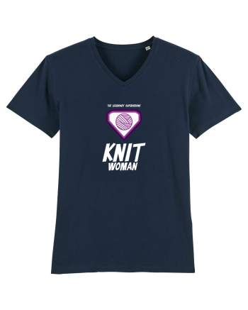 The Legendary Superheroine Knit Woman (alb) French Navy