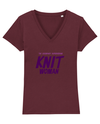 The Legendary Superheroine Knit Woman (versiunea 2) Burgundy