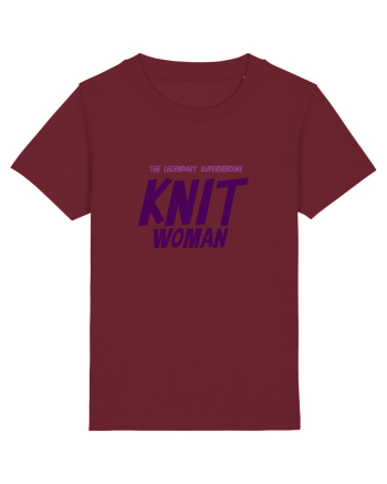 The Legendary Superheroine Knit Woman (versiunea 2) Burgundy
