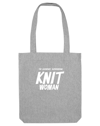 The Legendary Superheroine Knit Woman (versiunea 2) alb Heather Grey