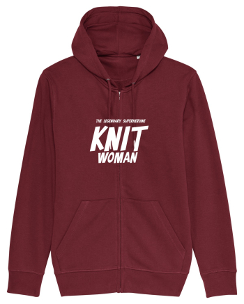 The Legendary Superheroine Knit Woman (versiunea 2) alb Burgundy