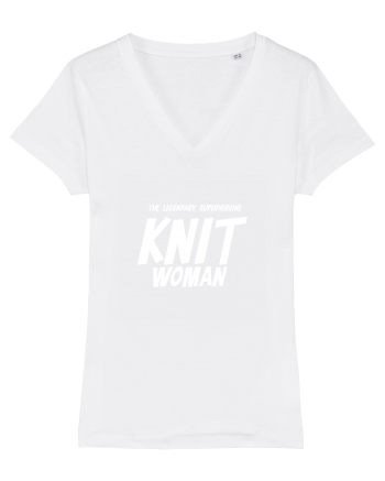 The Legendary Superheroine Knit Woman (versiunea 2) alb White
