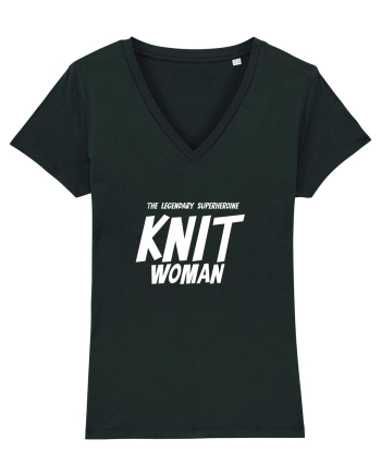 The Legendary Superheroine Knit Woman (versiunea 2) alb Black