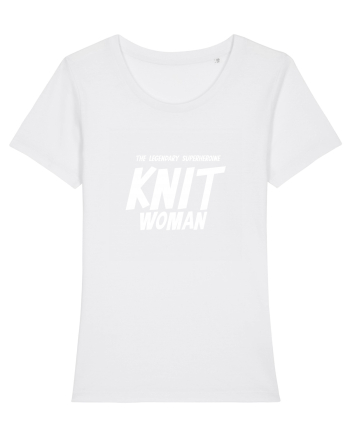 The Legendary Superheroine Knit Woman (versiunea 2) alb White