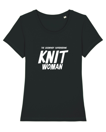The Legendary Superheroine Knit Woman (versiunea 2) alb Black