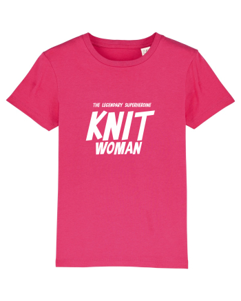 The Legendary Superheroine Knit Woman (versiunea 2) alb Raspberry