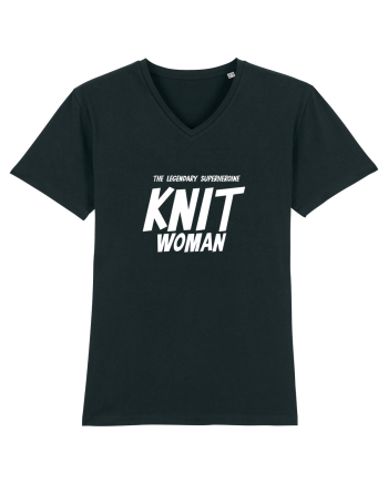 The Legendary Superheroine Knit Woman (versiunea 2) alb Black