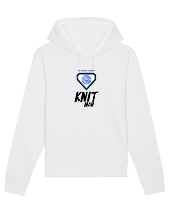 The Legendary Superhero Knit Man White