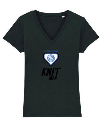 The Legendary Superhero Knit Man Black