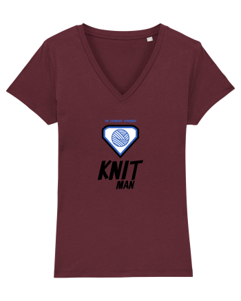 The Legendary Superhero Knit Man Burgundy