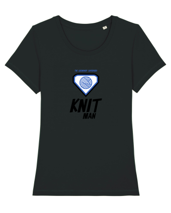 The Legendary Superhero Knit Man Black