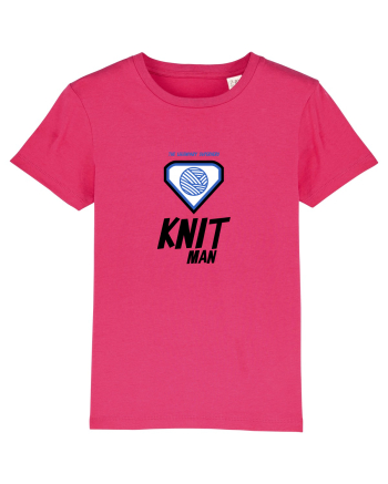 The Legendary Superhero Knit Man Raspberry