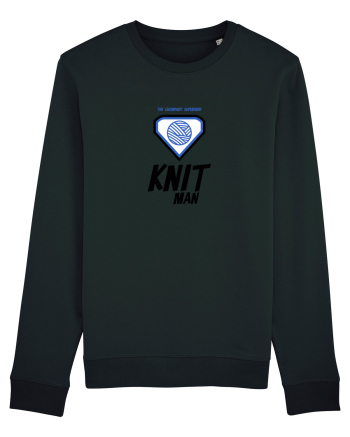 The Legendary Superhero Knit Man Black