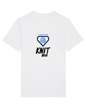 The Legendary Superhero Knit Man White